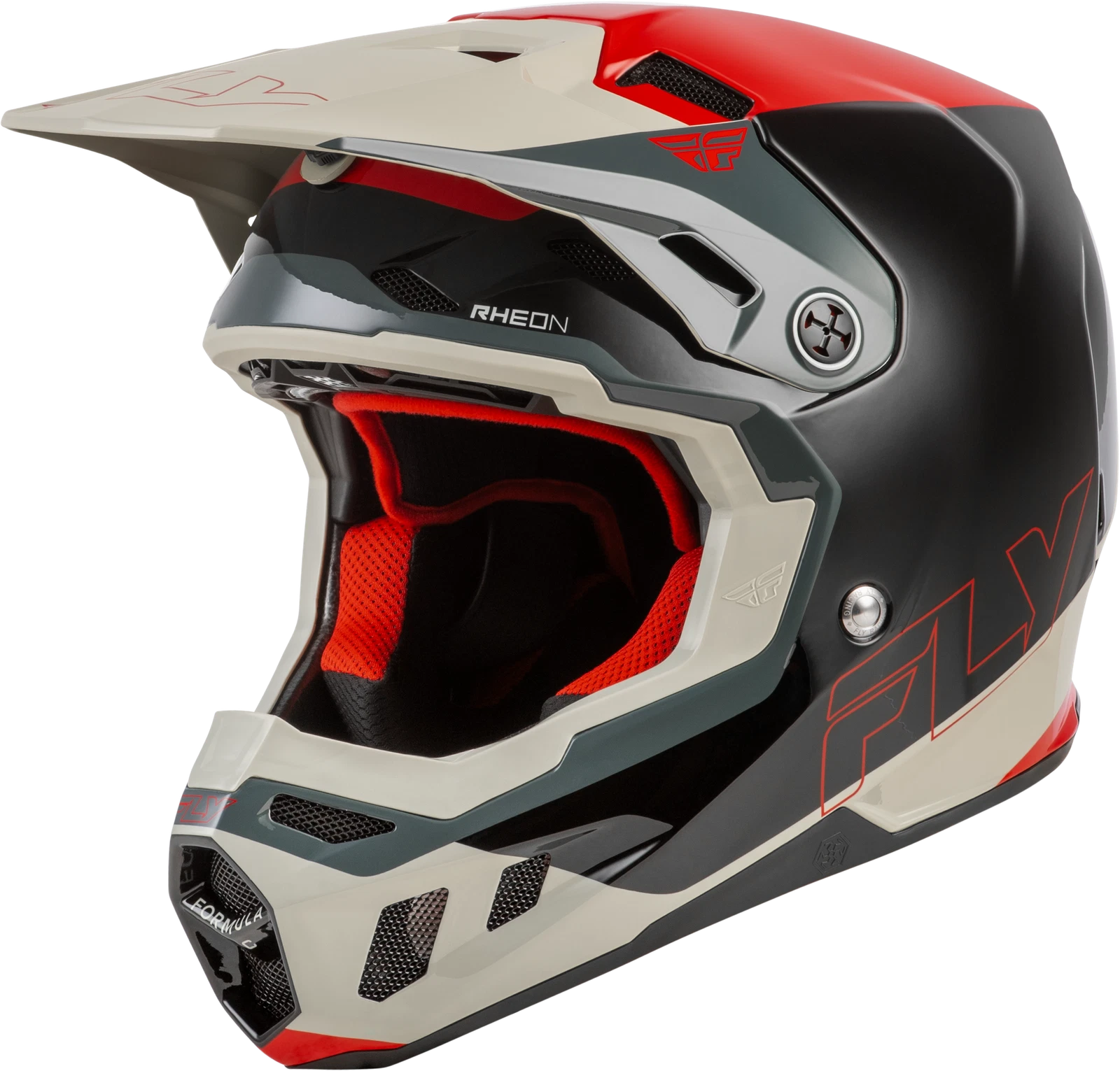 Fly Racing Formula Cc Off-road Helmet X-small Black/red/grey 73-4353xs