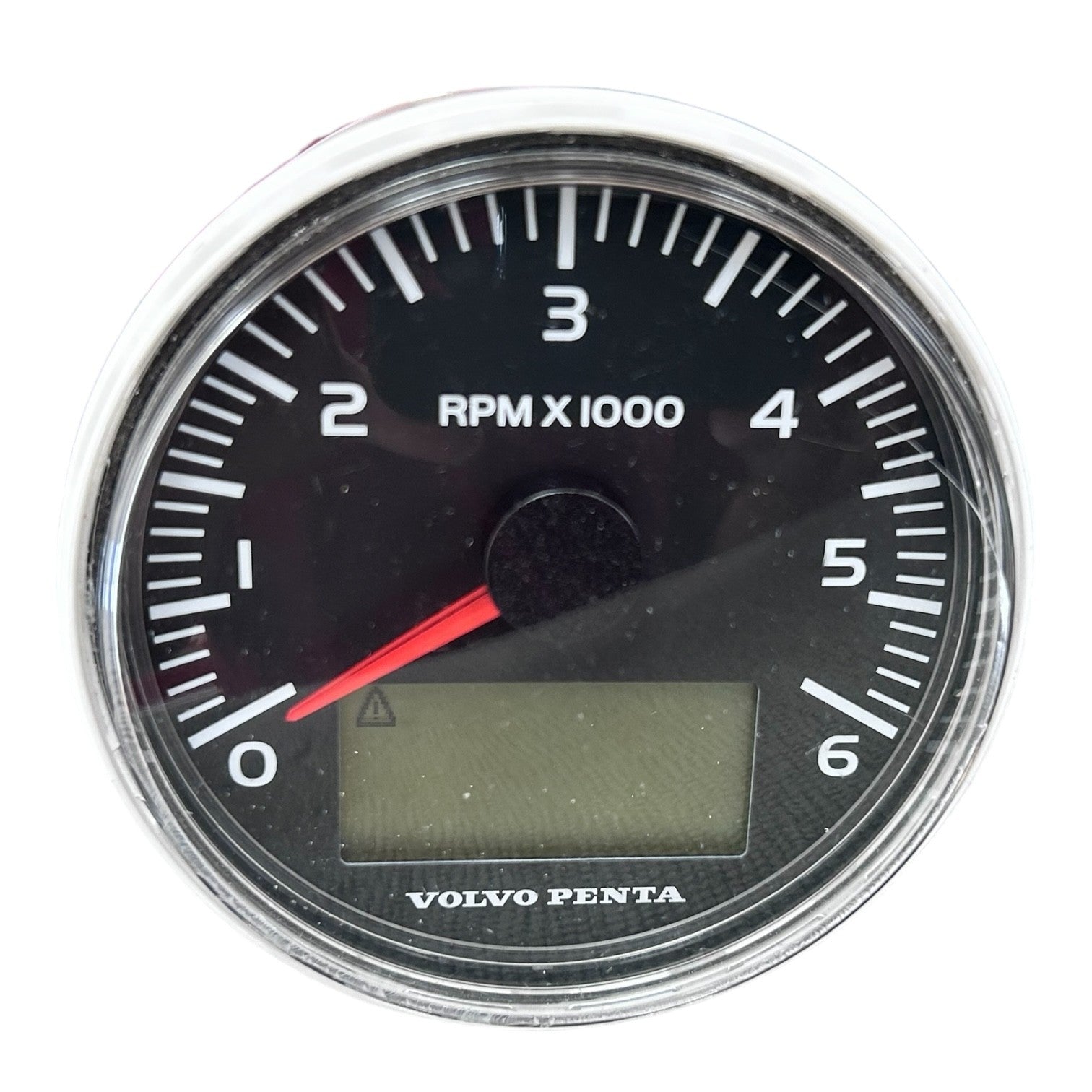 Volvo Penta Evc Tachometer Gauge 6000rpm, Black, 21628165, Oem