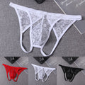 Mens Lace Briefs Transparent Mesh