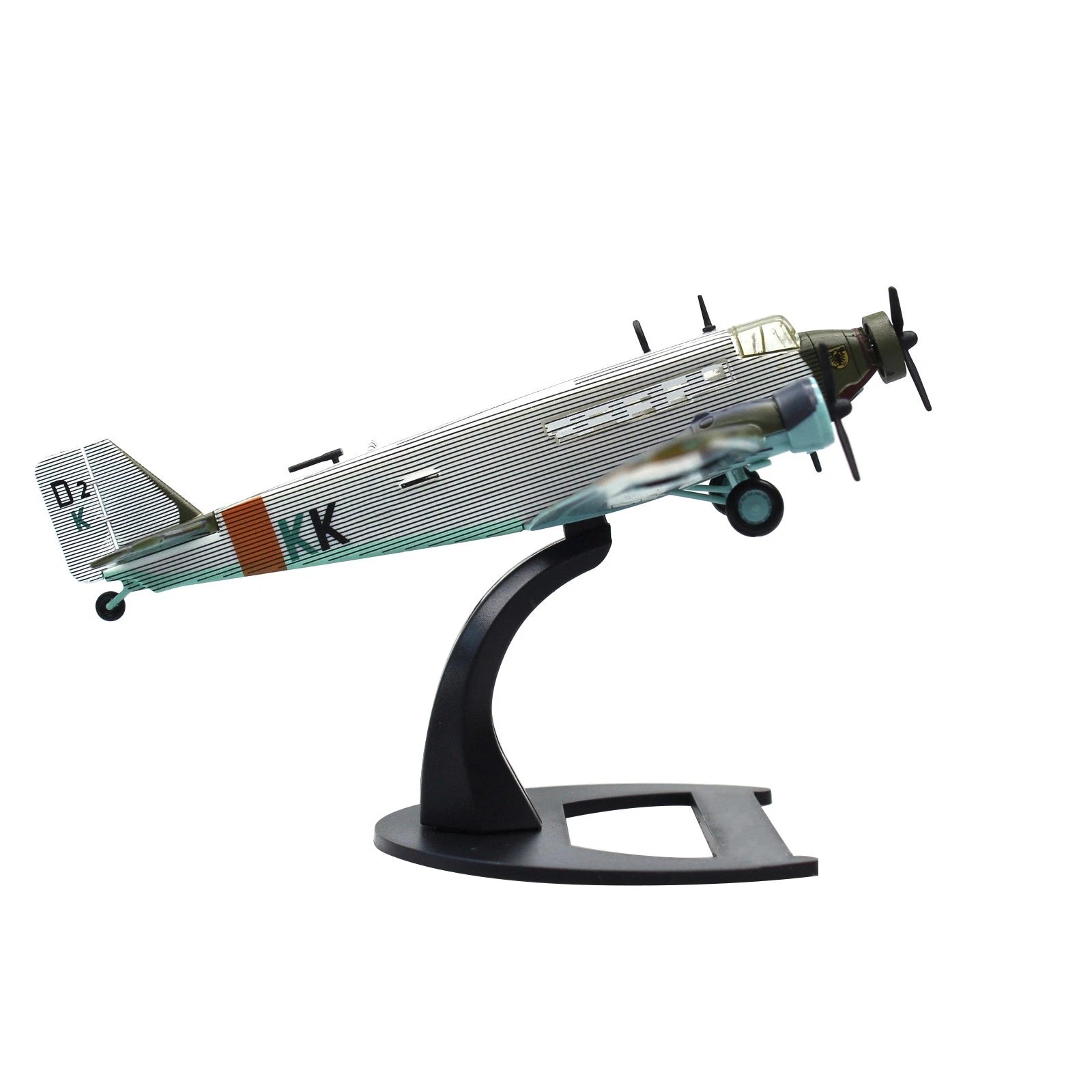 1/144 Scale German Luftwaffe Ju-52 Aircraft Alloy Model With Display