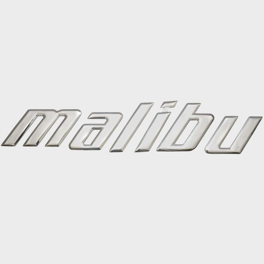 Malibu Boats Raised Decal MALIBU-2-09 Stainless Steel 22 3/4 Inch by Malibu
