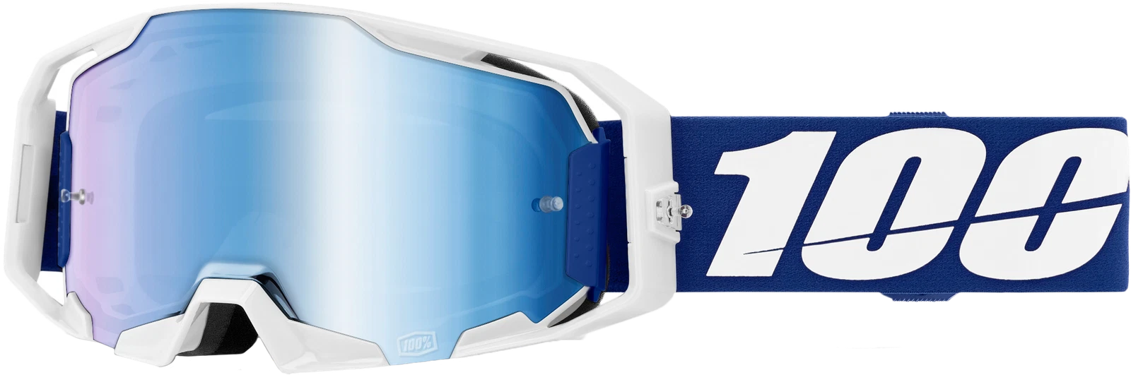 100-percent Armatic Goggle Blue Mirror Offroad Mx Racing Eyewear