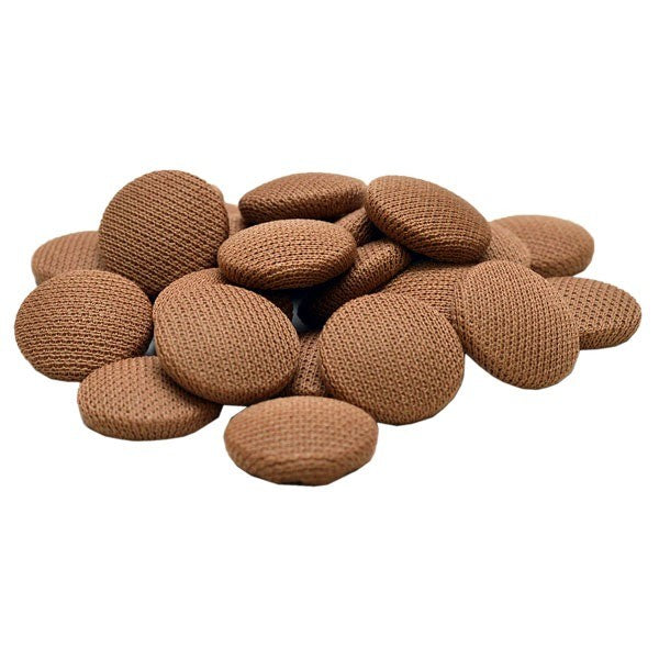 Fasnap Boat Button Snap Covers 7000445 | 1/2 In Brown Fabric (25Pc) by Fasnap