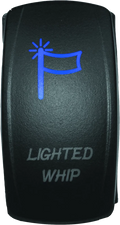 Dragonfire Racing Lighted Switch Whip On/off Blue