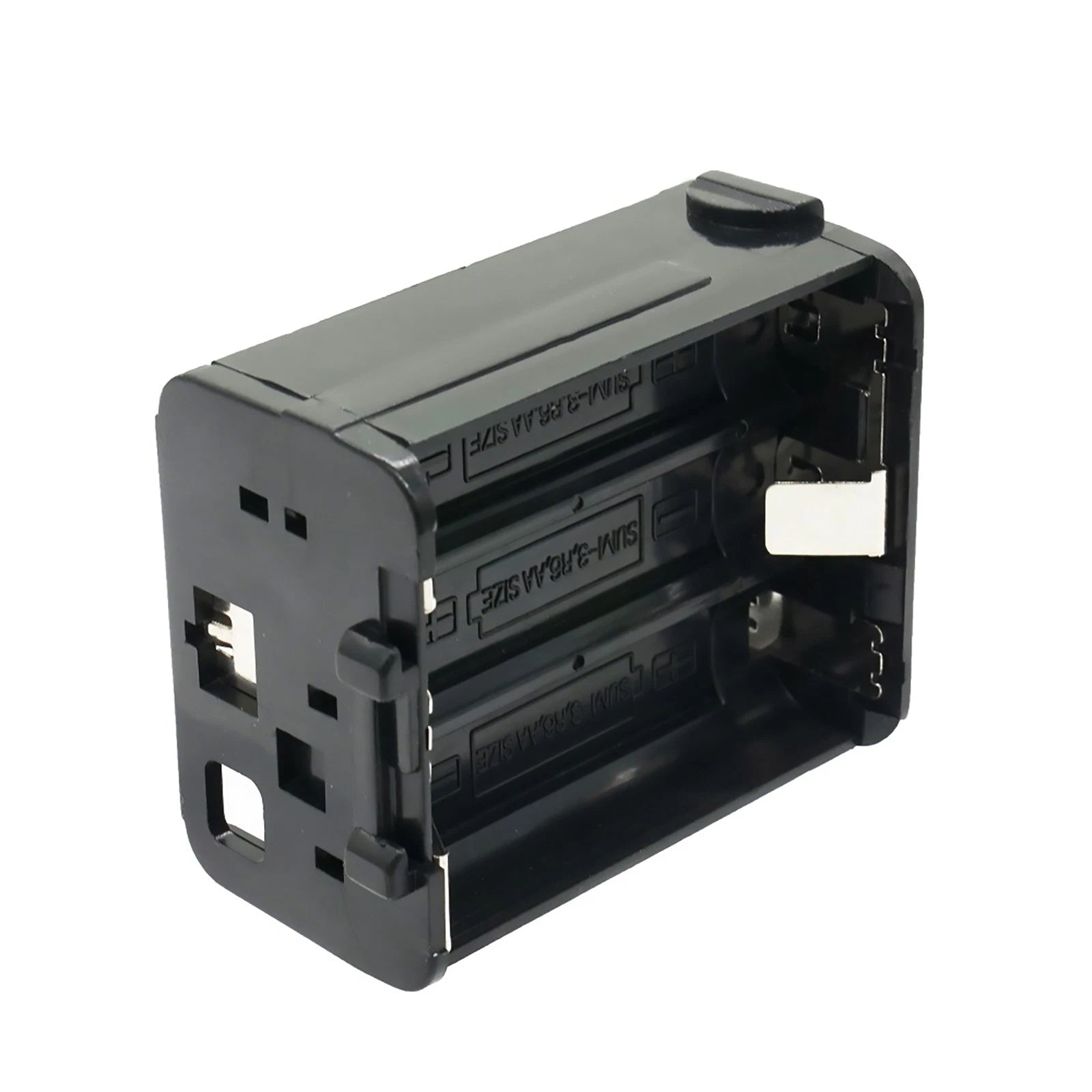 Black Bt-8 Aa*6 Battery Storage Case For Kenwood Radio Th-28 Th-48
