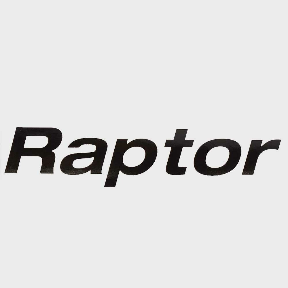 Lund Boat Decal Raptor Glossy Black Vinyl by Lund