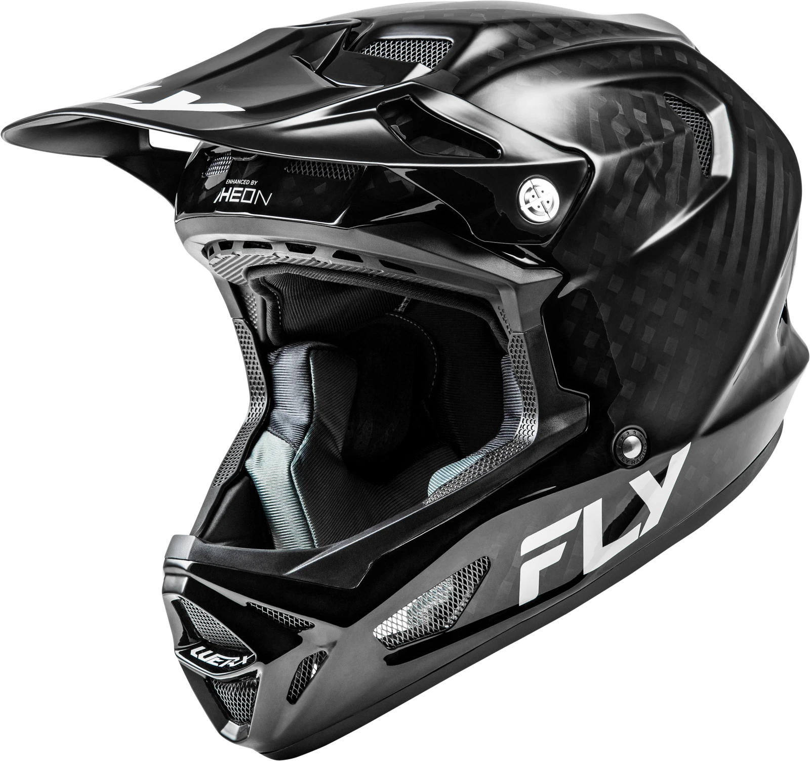 Fly Racing Werx R Carbon Full-face Bicycle Helmet Large Black Carbon