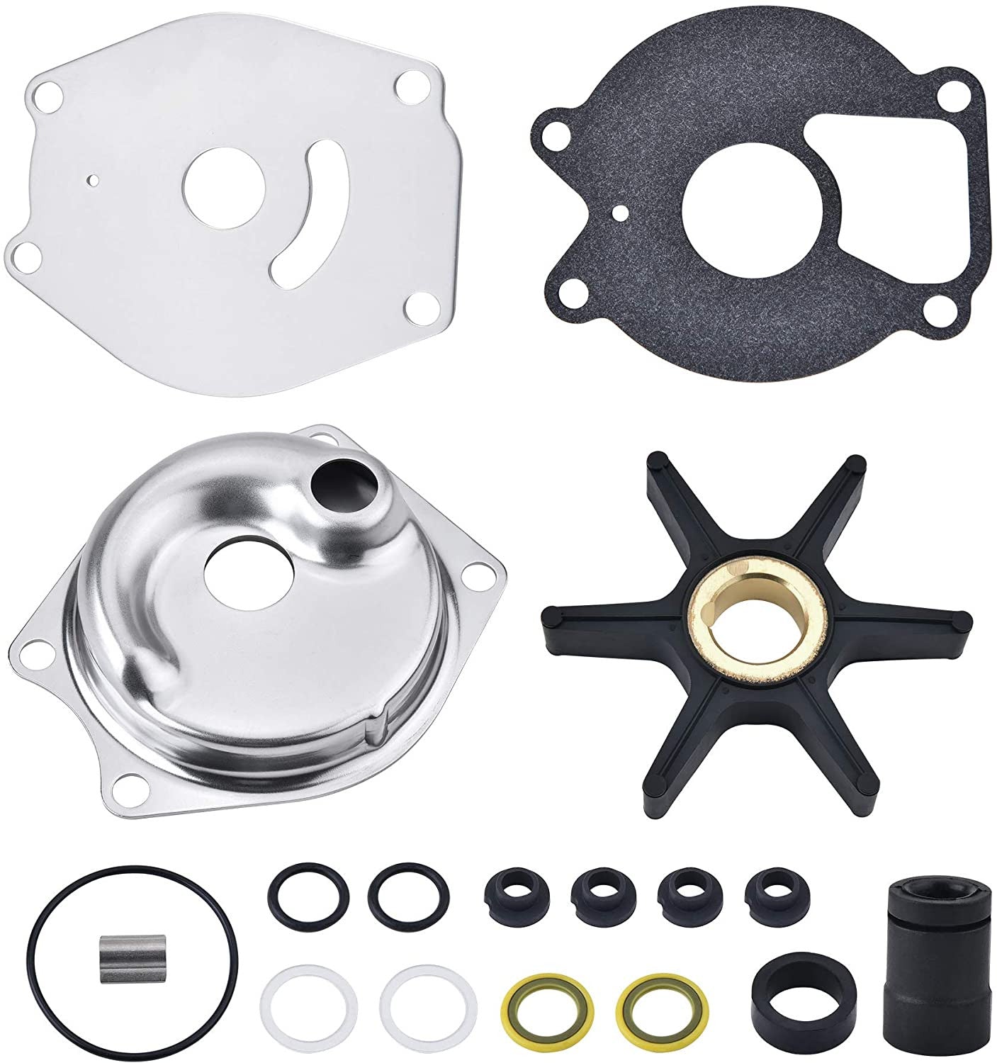 WATER PUMP KIT FOR MERCURY OUTBOARDS 2 STROKE 15/20/25HP & 4 STROKE 8/9.9/13.5HP