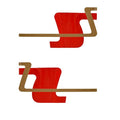 Rinker Boat Graphic Decals Red Gold by Rinker