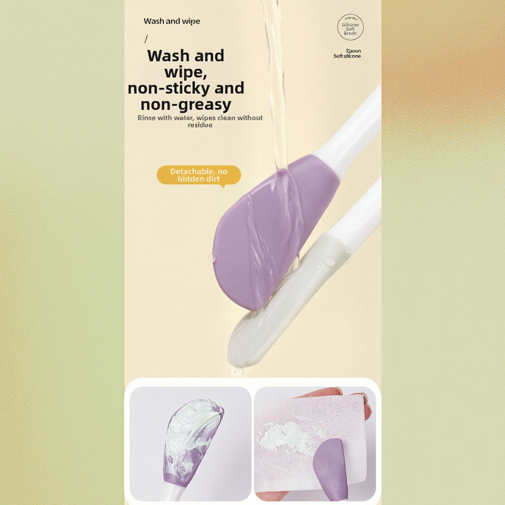 Double Head Silicone Face Mask Brush 5.1cm x 20cm by GECOMO