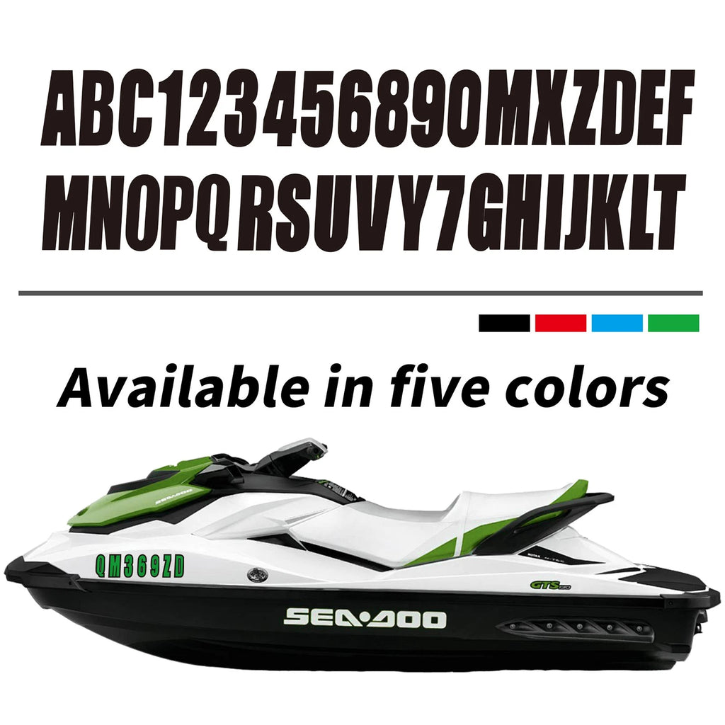 Custom Boat & Jet Ski Stickers – Registration Numbers
