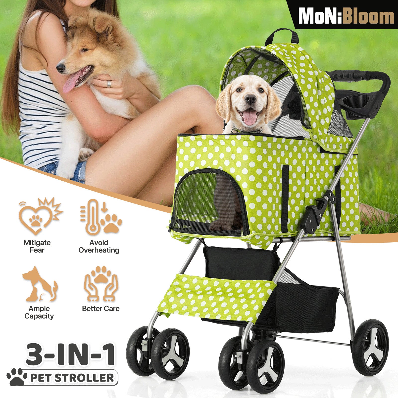 2-Piece Folding Saucer Moon Chair