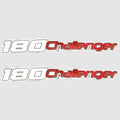 Sea Doo 180 Challenger Boat Decal 204901934 | White/Red Sticker (Pair)