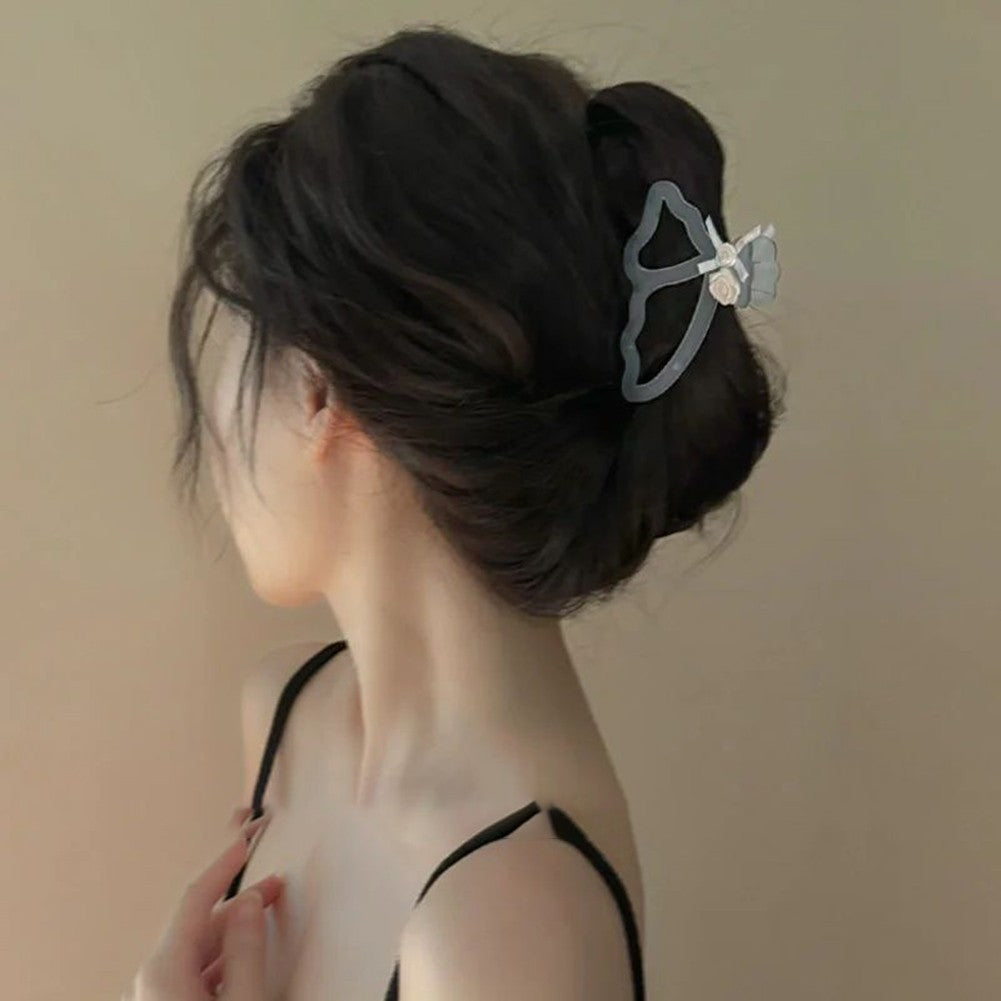 Rose Butterfly Hollow Hair Clip