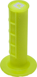 Odi Half Waffle Lock On Grip Neon Yellow For Mx Bikes 2-stroke &