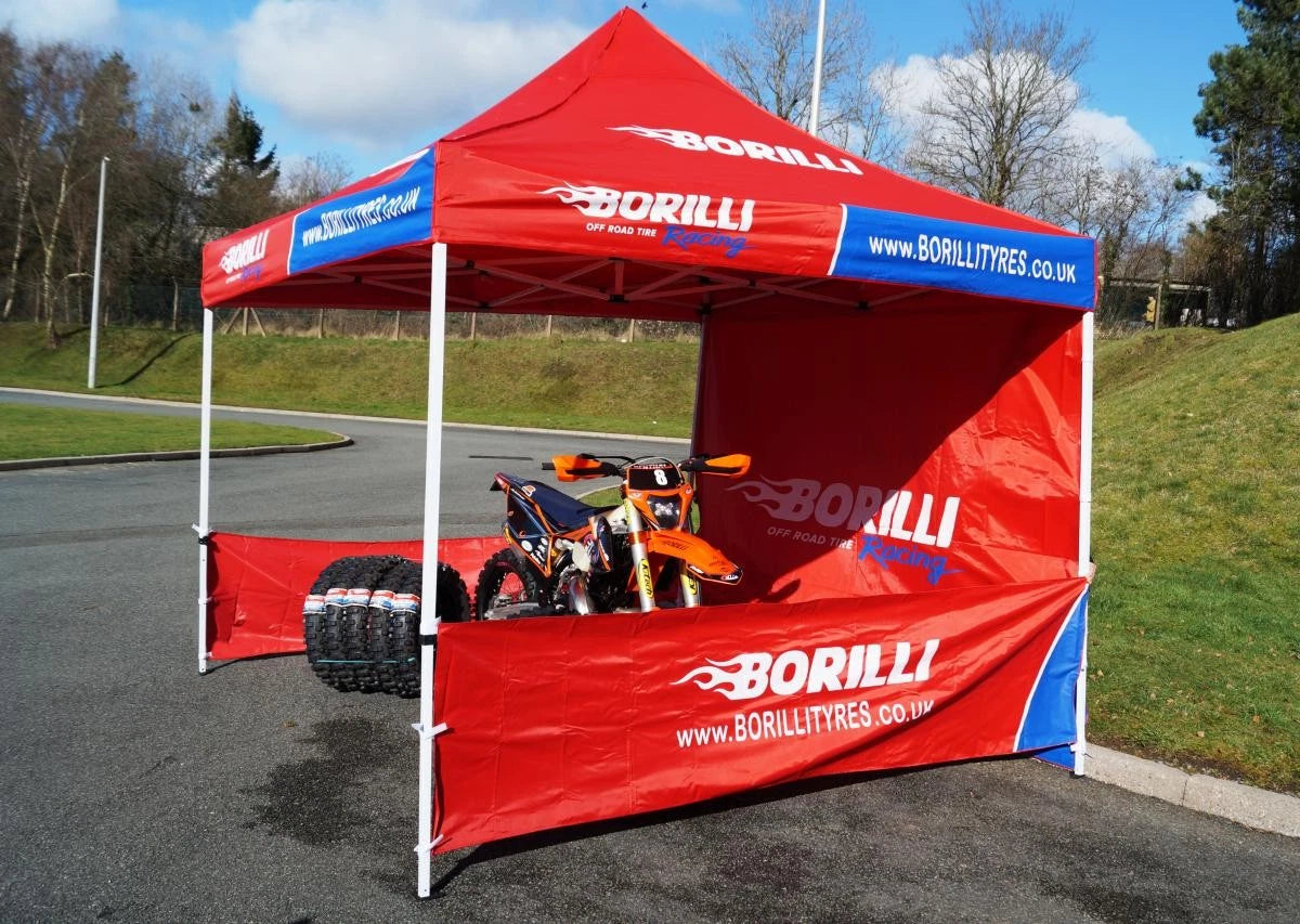 Borilli Support Pop Up Tent/gazebo/ca<wbr/>nopy 3x3m, With Back &