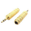 3.5mm Male To 6.5mm Female Plug Stereo Audio Adapter Converter