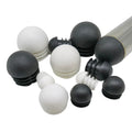 Black/White Plastic Blanking End Caps