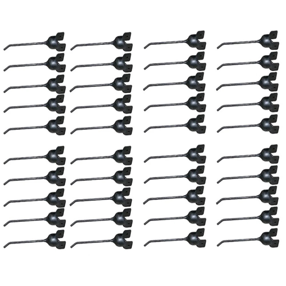 Set Of 40 Rubber Mounted Rake Teeth Ae47389 Fits John Deere 74 672