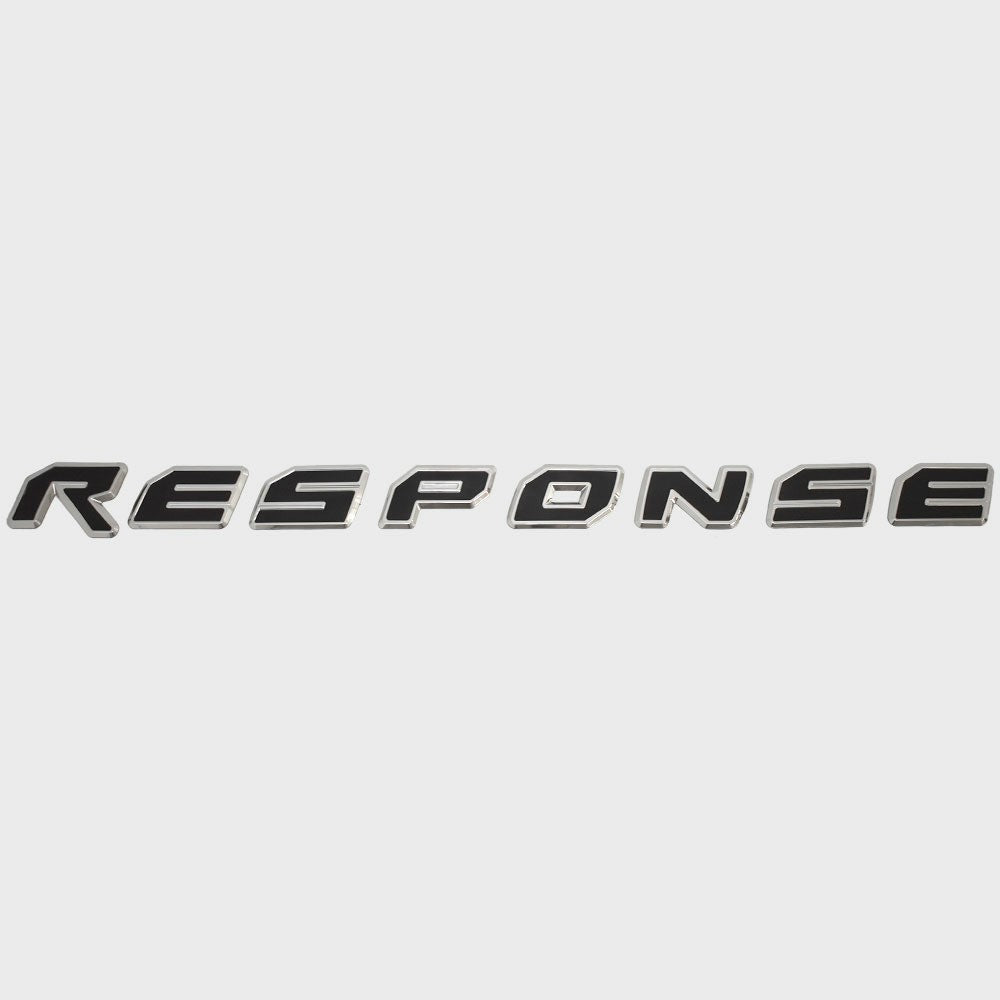 Malibu Boat Raised Brand Decal 5992889 Response Black Silver by Malibu