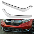 Chrome Plastic Fog Light Cover Strips Compatible With For Honda Cr-v