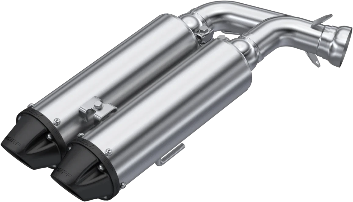Mbrp Dual Slip-on Exhaust System With 4.5-inch Muffler For Polaris Xp