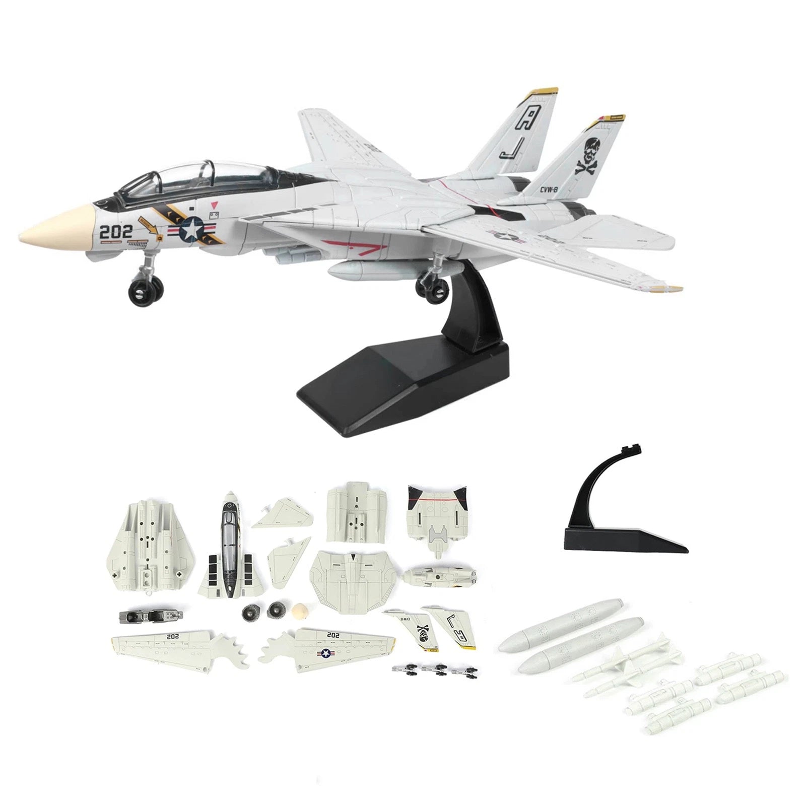 27cm 1/72 Scale United States Navy F-14 Tomcat Fighter Sturdy Plastic