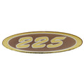 Crownline Boat Raised Decal 61226 | 225 Gold Silver TanOpens in a new 