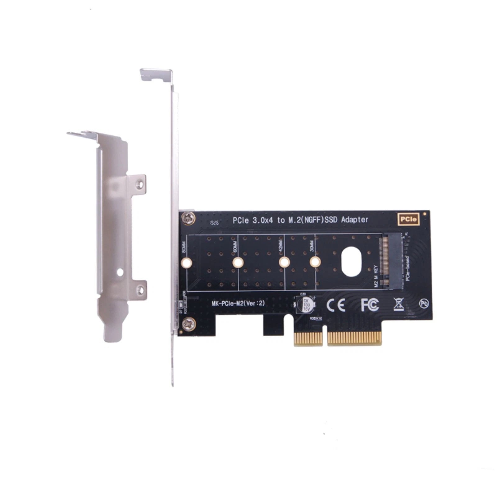 New M.2 Nvme Ssd To Pcie 3.0 X4 Adapter Card Desktop Expansion