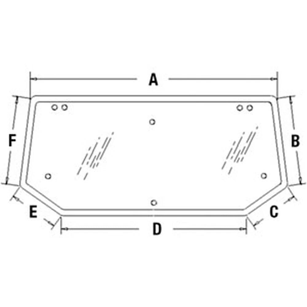 82014988 New Rear Upper Cab Glass Fits Case-ih Tractor Models Mxm120
