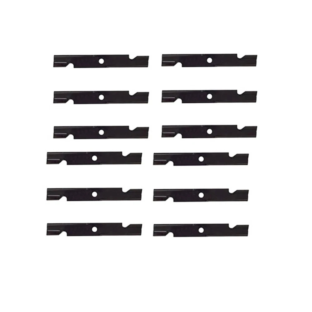 Set Of (12) Notched Blades 140-1242 Fits Toro Titan Z5200 Ztr 109-6873