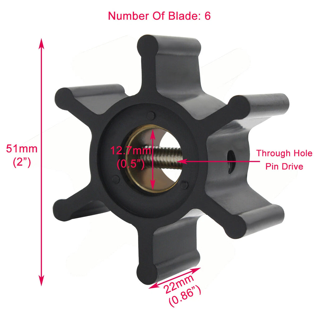 Water Pump Impeller – JABSCO VOLVO 8758C3
