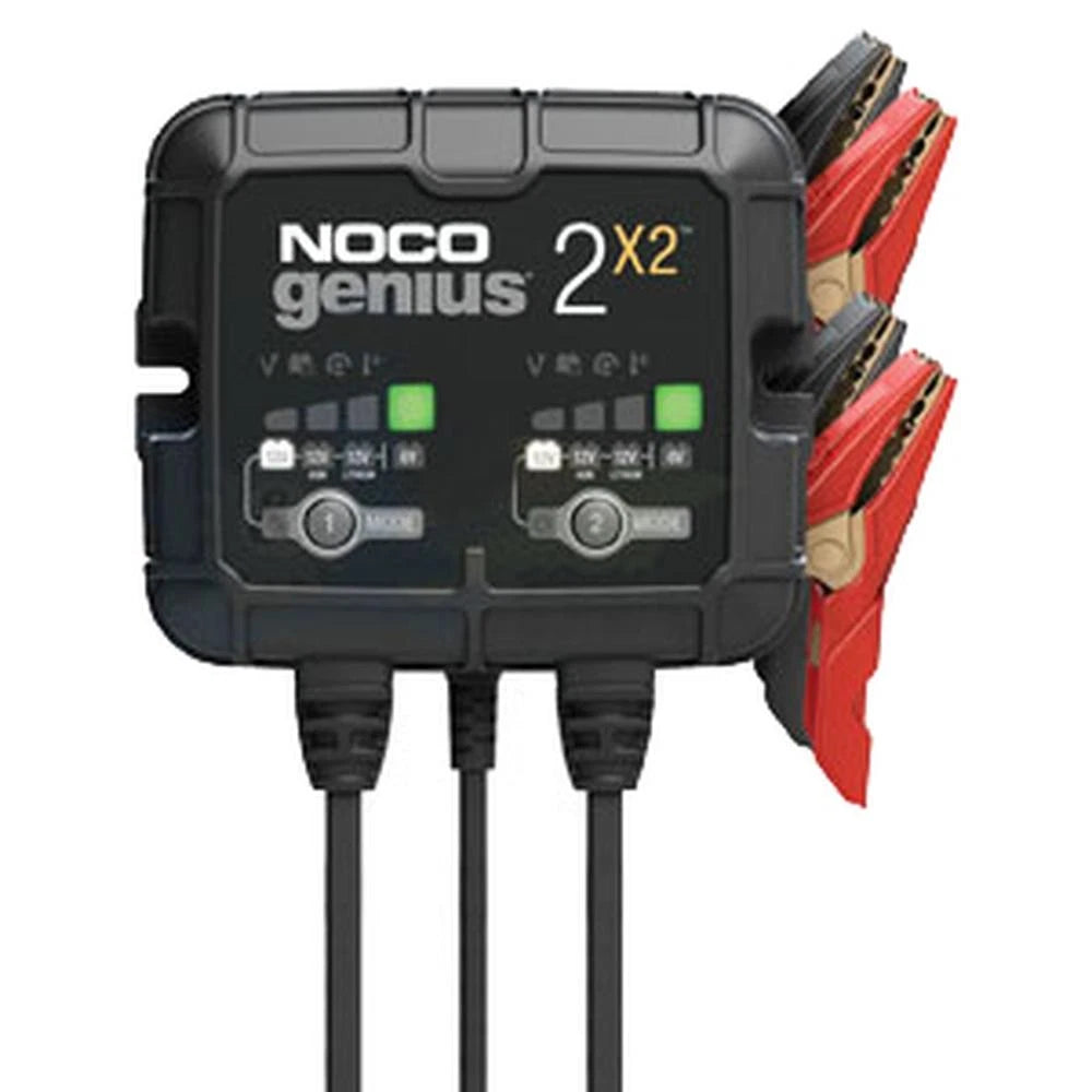 A-genius2x2-ai - 4a 2-bank Battery Charger