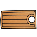 Non-Skid Hatch Mat MasterCraft X20 Faux Teak by MasterCraft