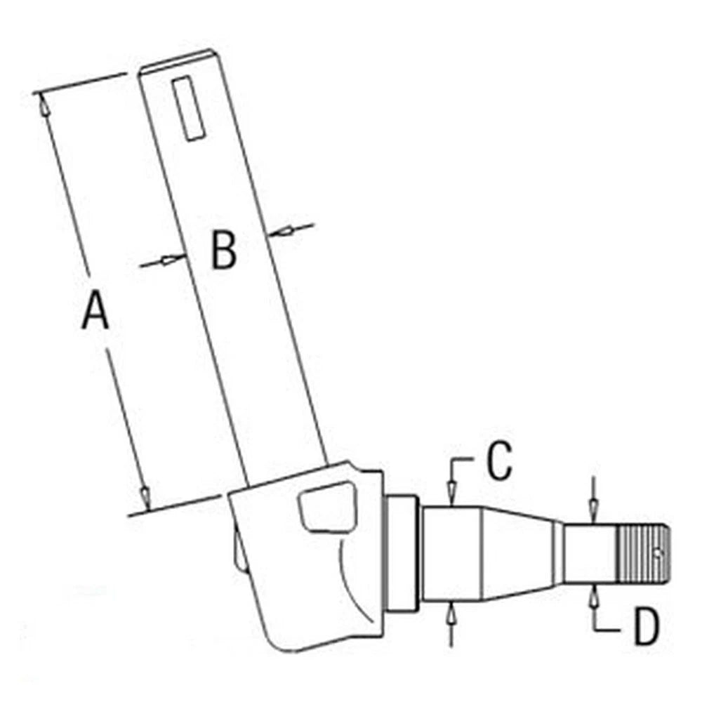 Left Hand Spindle Fits 50e 50f 50h 882257m92 882257m92-a 882257v92