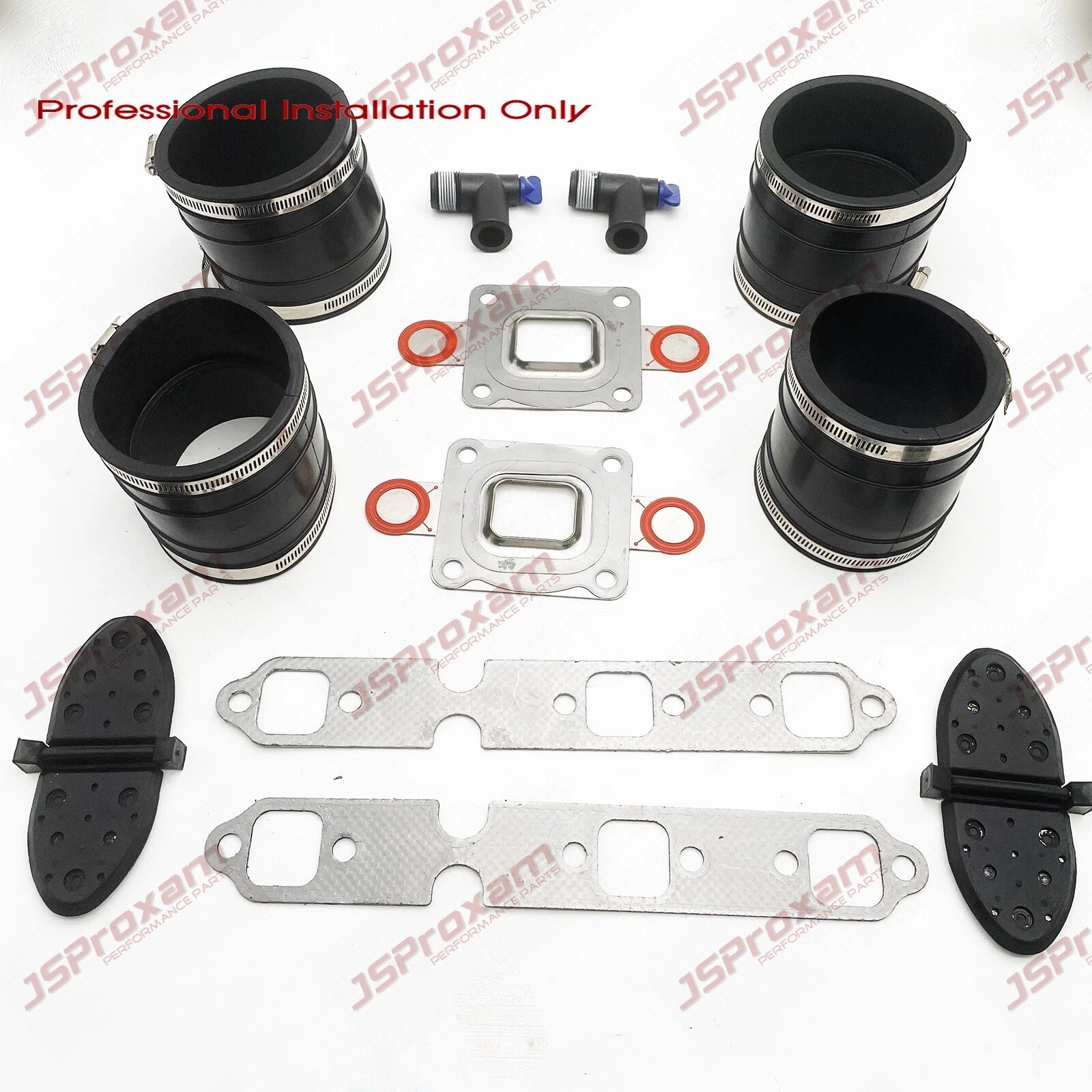 807166a1 44348001 Fits Mercruiser Gm V6 4"dry Joint Exhaust