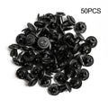 Bumper Push Pin Clips Black 50 Pcs Parts Accessories Car Trim