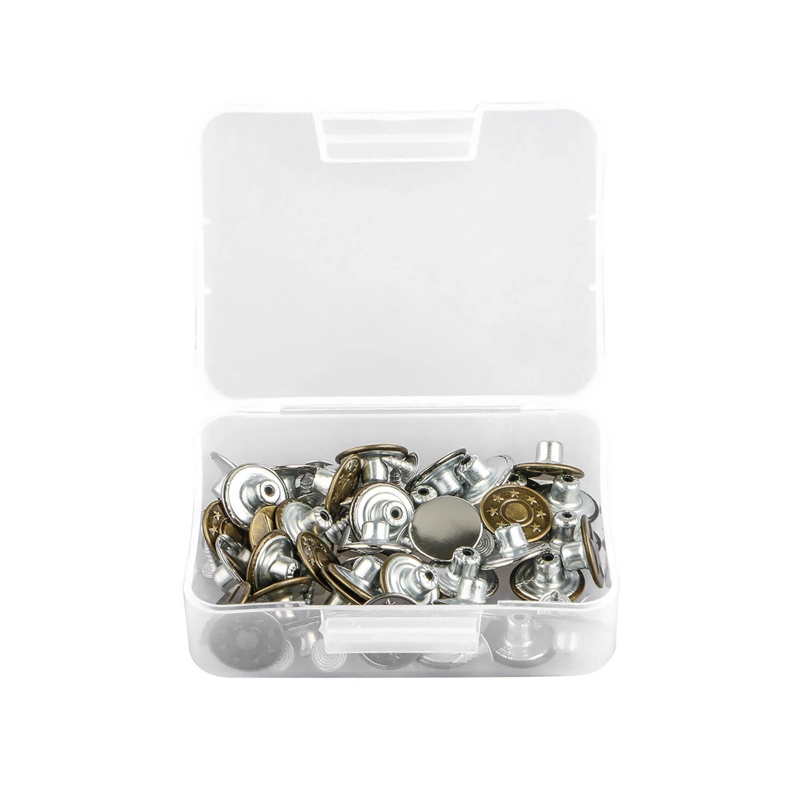 Metal Jeans Button Tack Buttons Replacement Kit Repair For Sewing