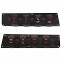Godfrey Boat Switch Panels Black Woodgrain Set of 2 by Godfrey