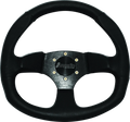 Dragonfire Racing Steering Wheels - D-shaped- Vinyl- Black- 0in Offset