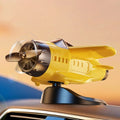 Stylish Solar Rotating Aircraft Ornament For Cars Light Sensing