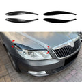 Headlight Eyebrow Trim Cover Compatible With For Skoda Mk2.5 2008-2012