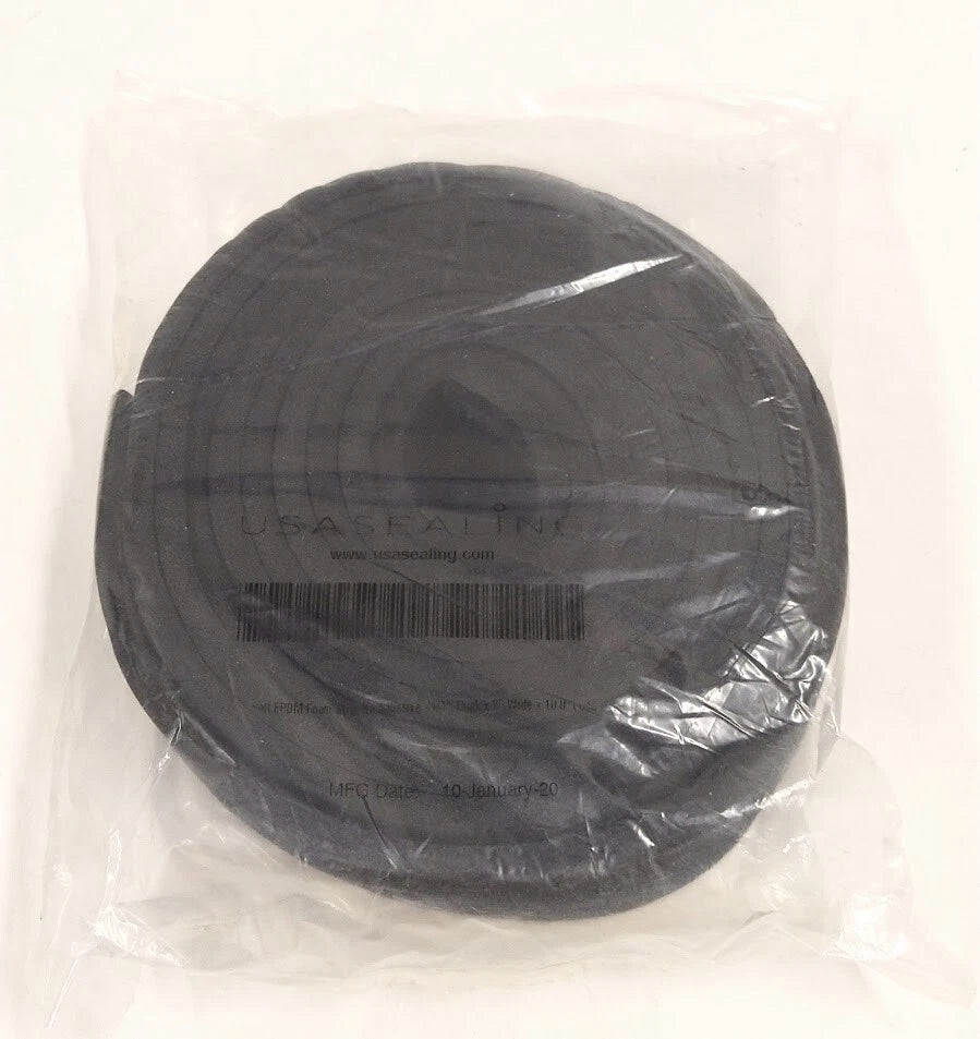 Usa Sealing Soft Epdm Foam Strip No Adhesive 1/4'' ,Thick 2'', Wide