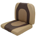Crestliner Boat Seat Cushion Brown Tan Set of 2 by Crestliner