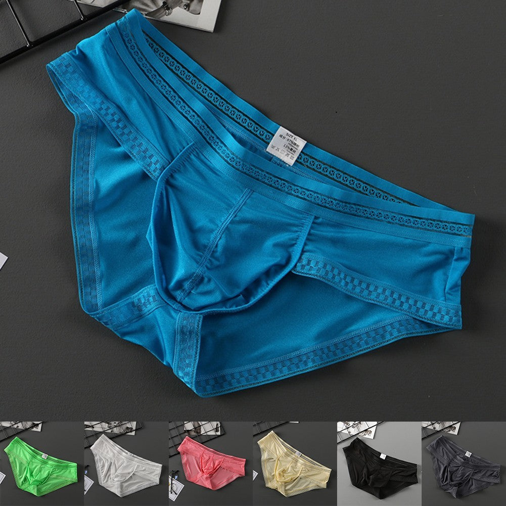 Ice Silk Briefs Comfortable Pouch