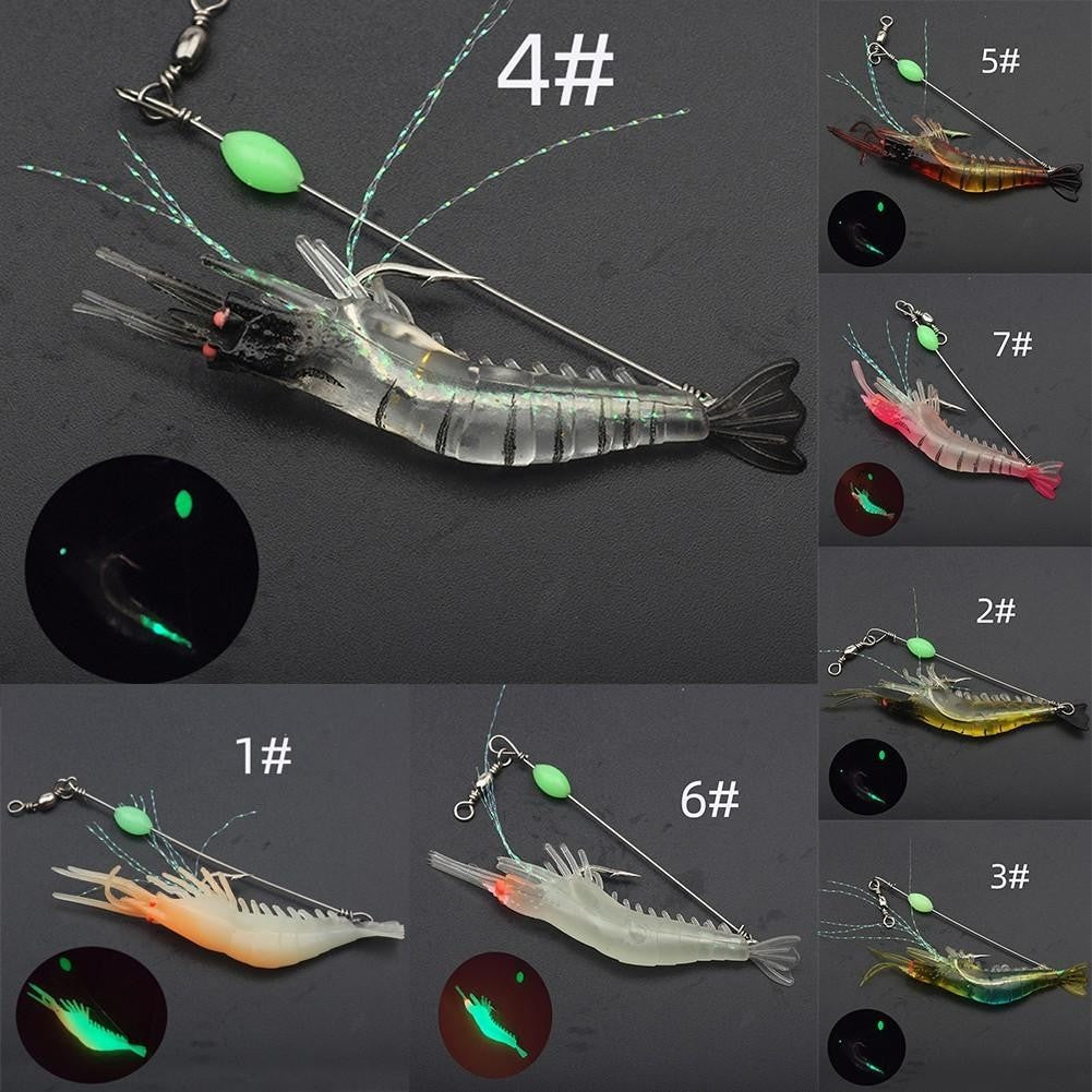 Luminous Shrimp Lure Reverse Swimming Action
