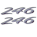 Rinker Boat Decal 246 Captiva White Black Stickers (Pair) by Rinker