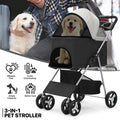 Folding Dog Stroller - Adjustable Canopy