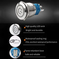 High Quality 16mm Metal Push Button Switch with Power LED fo