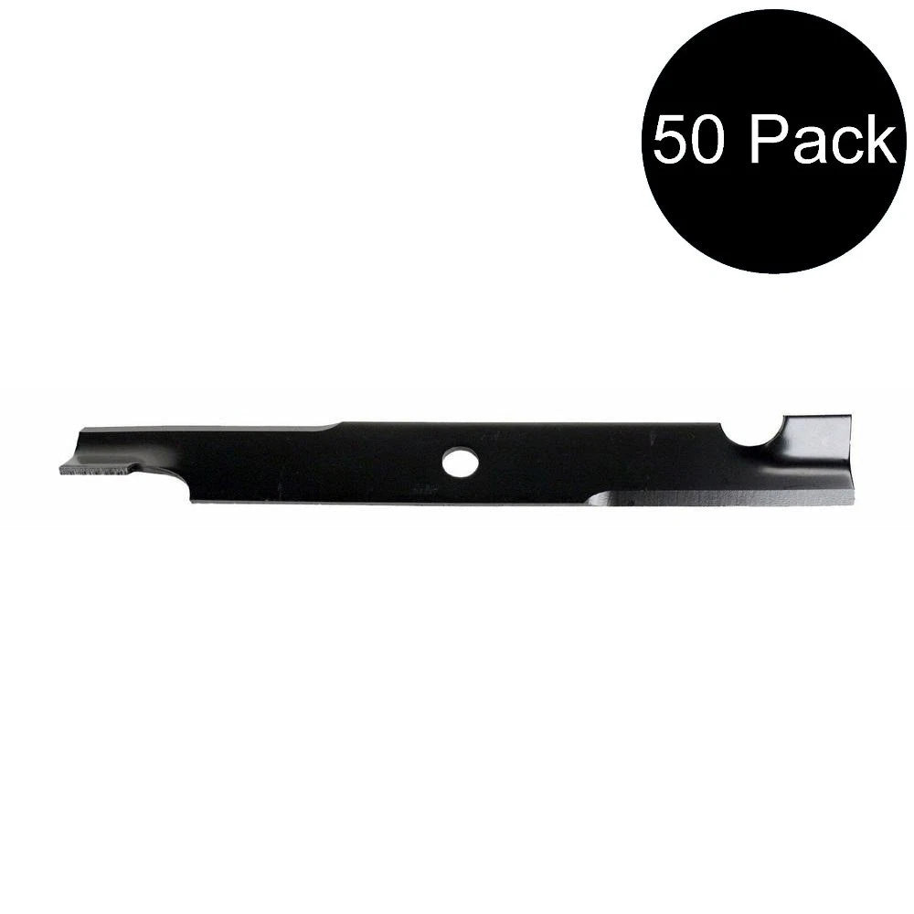 Qty 50: Notched Mower Blade - 18" X 5/8" Fits John Deere Replaces